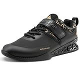 MANUEKLEAR Weight Lifting Shoes Men, Professional Training Weightlifting Shoes, Squat Shoes for Powerlifting with Rubber Non-Slip Sole Obsidian Black