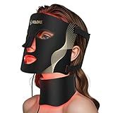 Red Light Therapy for Face, LED Light Therapy Mask Skin Care Mask & Neck, LED Red & NIR Light Therapy Wavelength for Home Use, Working Travel Yoga Sleep
