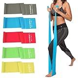 Lianjindun 5 Pcs Professional Resistance Bands. Latex-Free, Elastic Band, Work Out Bands, Stretch Bands for Working Out Women or Men, Exercise Bands Set for Physical Therapy, Yoga, Pilates