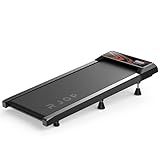 RJOP 2.5HP Walking Mat with Incline Pad, Under Desk Treadmill for Home Gym, Walking Running Pad with Remote, 3 in 1 Low Noise Small Mini Portable Treadmill with LED Screen, 270lbs Capacity