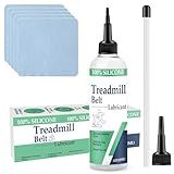 VisLubee 100% Silicone Treadmill Lubricant for Belt, 4 Oz Treadmill Oil Belt Lubricant, Reduce Friction Lubricant with Tubes and 5 Cloths for Nearly All Types of Treadmills (1)