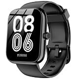 Smart Watch with Alexa Built-in, 1.83" HD Touchscreen 2026 Fitness Tracker with Bluetooth Fitness Watch Heart Rate/Sleep Monitor, 120+ Sport Modes, IP68 Waterproof, Smartwatch for Android iOS (Black)