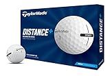 TaylorMade Golf 2021 TAYLORMADE DISTANCE+ DOZEN GOLF BALLS, WHITE