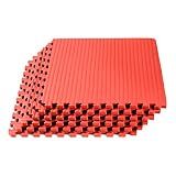 We Sell Mats Martial Arts Foam Tatami Tiles - 3/4" Thick Red 4-Pack