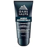 Oars + Alps Muscle Recovery Balm and Rub, Muscle Pain Relief Balm Infused with Arnica and Turmeric, Lavender Sage Scent, 3 Oz