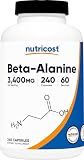 Nutricost Beta-Alanine Capsules 3400mg, 240 Capsules, 60 Servings