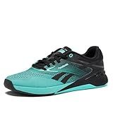 Reebok Nano X5 Sneakers for Women, Cross Training Gym Walking Shoes Women, AI Aqua/Black, 6