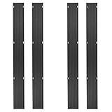 Black Ice Snowmobile Trailer Ski Guides 5' Carbide Glide Protector, 20' Total, SKI-G60-4, Truck Beds - 4 Pack