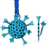 Full Choice 50 Pack (3-1/4") Plastic Golf Tees with Golf Tee Holder, Enhanced Durability & Stability, Engineered to Minimize Friction and Side Spin