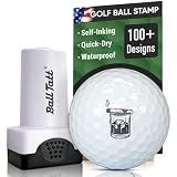 Ball Tatt - Whiskey Cigar Golf Ball Stamp, Golf Ball Stamper, Self-Inking Golf Ball Stamp Markers, Reusable Golf Ball Marking Tool to Identify Golf Balls, Golfer Gift Golfing Accessories