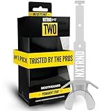 Nxtrnd Two Football Mouth Guard, Football Mouthpiece with Strap, Fits Adult & Youth (Transparent)