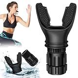 Portable breathing exercise device for lungs, Breathing trainer with Resistance Adjustable, Lung Trainer with excellent quality silicone, Improve Breathing Capacity and Endurance,Easy to Clean and Use