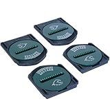 Spark R&D Spark Canted Pucks - Durable Stable Reliable Lightweight Easy-to-Install Pucks Splitboard Bindings Pucks with 3-Degree Canting, Green