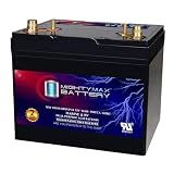 Mighty Max Battery MM-G24M, 12V 90Ah, Group Size 24M Deep-Cycle Marine AGM, Dual-Purpose Starting & Deep Discharge, 550 CCA, 700 MCA, 145 RC, Spill-Proof Maintenance-Free Battery