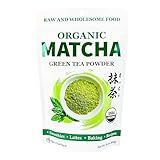 Cherie Sweet Heart Organic Matcha Green Tea Powder - Premium Culinary Grade, Authentic Japanese Origin, Antioxidant-Rich, Gluten-Free, Vegan – Perfect for Lattes, Cooking, Baking & Smoothies – 16oz Resealable Bag