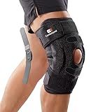 Comforband Adjustable Hinged Knee Brace – Dual Side Hinges for ACL, PCL, MCL Injury Support, Meniscus Tear, Arthritis Pain Relief, Post-Surgery Recovery (Black, L/XL)