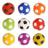 zeyce Foosball Balls - 1.42 Inch Table Soccer Balls Small Recreation Ball Set for Tabletop Game Accessory Foosball Replacements for Professional & Family Use (9PCS Mixed Colors)