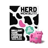 Herd Mentality: Udderly Funny Family Board Game | Easy & Fun for Big Groups of 4-20 Players | Includes 20 Extra Exclusive Questions