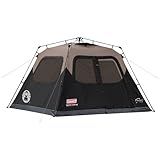 Coleman 4/6/8/10 Person Instant Camping Tent with 1-Minute Setup, Large Family Tent with Pre-Attached Poles, Air Vent, & Carry Bag, Sets Up in About 60 Seconds
