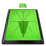 COSPOPTIC Golf Hitting Mat with Swing Path Feedback, Heavy-Duty Rubber Base Anti-Slip Golf Training Mat, Extra Replaceable Surface, Portable Practice Mat for Home Office Garage Yard Indoor Outdoor