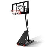 BACKYARD BLITZ Basketball Hoop, 40&44&48IN Backboard with Portable Wheels