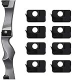 ZAKVOP 8-Pack Self-Adhesive Plastic Arrow Rest, Arrow Rest for Recurve & Compound Bow, Left or Right Hand Archery Accessories (Right)