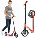 Folding Kick Scooter with Suspension for Adults and Teens – Adjustable Handlebar – Big 200mm Wheels – Lightweight Frame – 250lbs Capacity – Madd Gear Metro Cruise 250