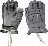 Epoch Lacrosse Integra Elite Lacrosse Unisex-Adult Sport Activity Glove for Goalies with Tri-Layer Dual-Density Foam and Adjustable Wrist, 14", X-Large, Grey