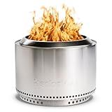 Solo Stove Yukon 27 Inch Smokeless Fire Pit with Removable Ash Pan - Wood Burning Portable Stainless Steel Outdoor Fireplace, Stainless Steel, Ideal for 6 or More People, 38 lbs
