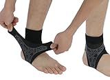 SUJAYU 2 Pack Ankle Brace & Elastic Supports for Men & Women, Ankle Support Ankle Compression Sleeve, Plantar Fasciitis Relief Achilles Tendonitis Brace Achilles Tendonitis Wrap (Gray, S/M)