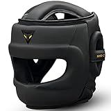 Mytra Fusion Boxing Headgear MMA Kickboxing Grappling Taekwondo Karate Training Head Gear, One Size Fits to All