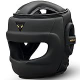 Mytra Fusion Boxing Headgear MMA Kickboxing Grappling Taekwondo Karate Training Head Gear, One Size Fits to All
