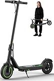 VOLPAM Electric Scooter, 350W/500W Powerful Motor, 8.5"/10" Solid Tires, 19/21Mph, 28/23/21/16 Miles Max Range, Dual Braking