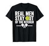 Real Men Stay Out of The Kitchen Funny Pickleball Vintage T-Shirt