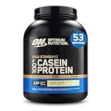 Optimum Nutrition Gold Standard 100% Micellar Casein Protein Powder, Slow Digesting, Helps Keep You Full, Overnight Muscle Recovery, Creamy Vanilla, 4 Pound (Packaging May Vary)