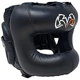 RIVAL Boxing RHGFS3 Face-Saver Sparring Headgear - Wide Eye Opening, Premium Leather, and Thermoplastic Inner Frame