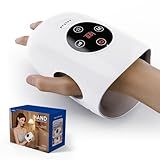 pryfey Hand Massager, 9 Modes 9 Intensities Hand Massage, Cordless Hand Massager for Arthritis and Carpal Tunnel, Gift for Men Women Parents Relaxation at Office,White