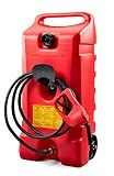 Scepter Duramax Flo ’N Go 14 Gallon Gas Caddy, 53 Liter Fuel Tank, Red