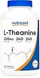 Nutricost L-Theanine 200mg, 240 Capsules - Double Strength