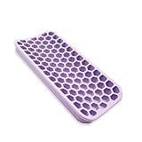 Small Silicone Pad for Curling Iron, Thicker Heat Resistant Silicone Mat for Hair Tools, Portable Hair Styling Tool Rest Holder for Straightener, Hair Dryer, Flat Iron (Purple)