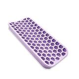Small Silicone Pad for Curling Iron, Thicker Heat Resistant Silicone Mat for Hair Tools, Portable Hair Styling Tool Rest Holder for Straightener, Hair Dryer, Flat Iron (Purple)