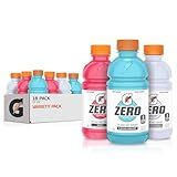 Gatorade G Zero Sports Drink, Glacier Freeze, Glacier Cherry, Berry Variety Pack, 12 Fl Oz (Pack of 18)