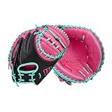 Wilson 2026 A1000 CM33 33" Baseball Catcher's Mitt - Right Hand Throw, Flamingo Pink/Seafoam/Black