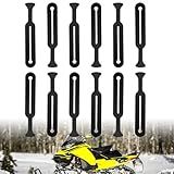 12 Pack Universal Snowmobile Windshield Straps O-Rings for SKI Doo, Y-amaha, P-olaris, Arc-tic Cat, Works on Any Windshield Tab at Least 1-1/2" Long, Replace 5410970 5410387 570023800 8K4-77223-00