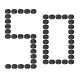 TransArcade Official Standard Ice Hockey Pucks, Black, 3 Inch Diameter, 6 oz, Regulation Size, 50 Pack