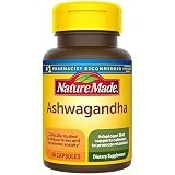 Nature Made Ashwagandha Capsules 125mg for Stress Support, 60 Capsules