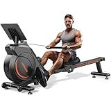 YOSUDA Magnetic Rowing Machine 350 LB Weight Capacity - Rower Machine for Home Use with LCD Monitor, Tablet Holder and Comfortable Seat Cushion-New Version