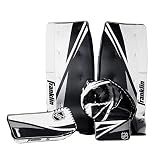 Franklin Sports Street Hockey Goalie Set - Leg Pads - Catch Glove - Blocker - Premium Durability - Officially Licensed NHL Product