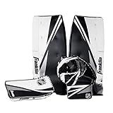 Franklin Sports Street Hockey Goalie Set - Leg Pads - Catch Glove - Blocker - Premium Durability - Officially Licensed NHL Product