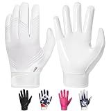 RIGWARL Football Gloves Adult Men, Youth Kids Football Gloves with Super Sticky Grip, Receiver Glove Adult Youth Kids Best Gift for Father‘s Day